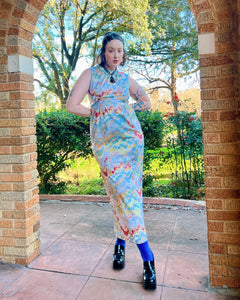 Wearing a Psychedelic Spring Florals Dress