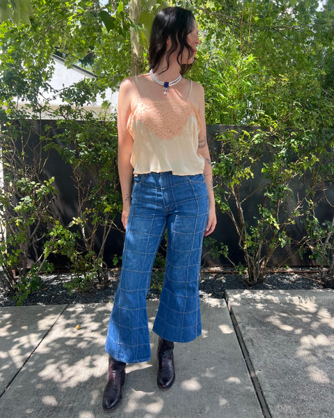 30s silk cropped camisole (S/M)