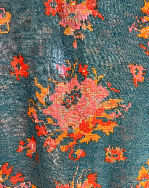 60s corky craig knit long sleeve maxi dress (XS-M)