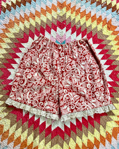 60s floral cotton bloomer shorts (24-34")