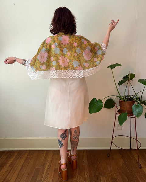 60s flower power boudoir caplet (OS)