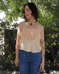 30s silk cropped camisole (S/M)