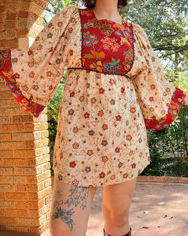 70s young innocent kimono sleeve mini