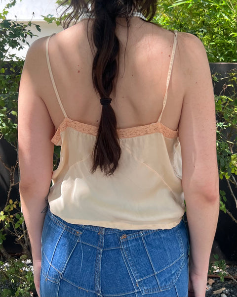 30s silk cropped camisole (S/M)