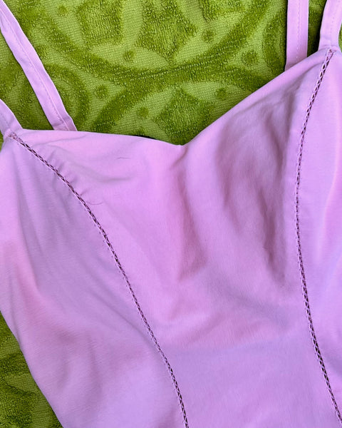 50s baby pink jantzen swimsuit