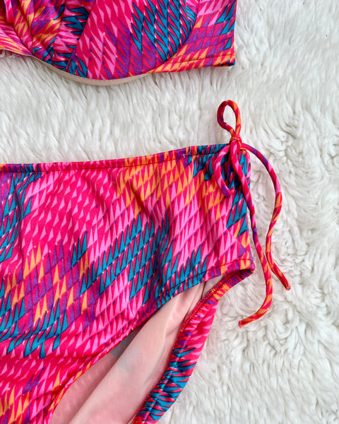 60s neon psychedelic bali bikini